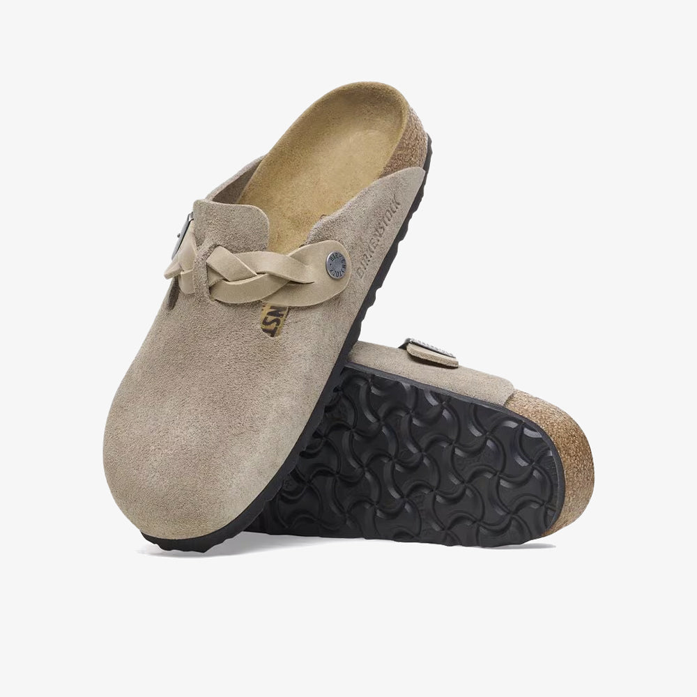 Birkenstock Boston Braided Taupe 1026667 - Street Connexion