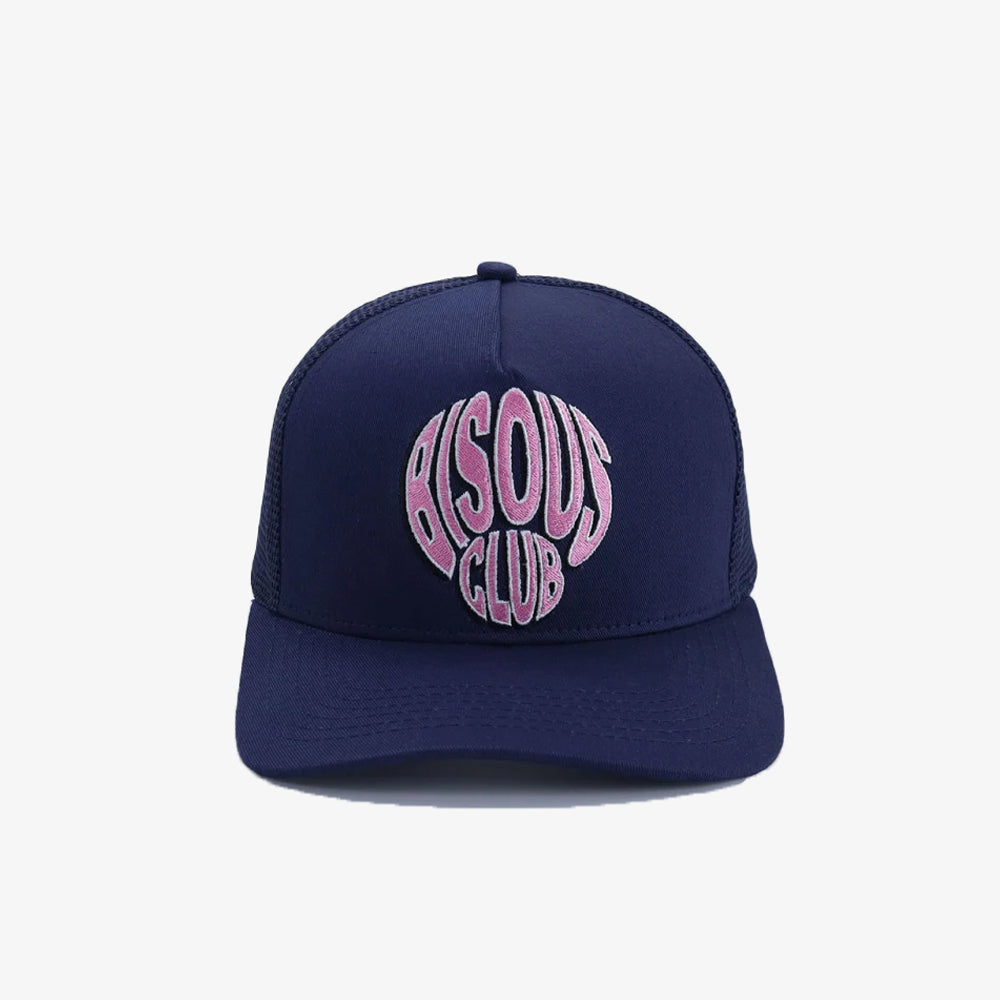 Bisous Skateboards Caps Blow Up Navy Ss25/103