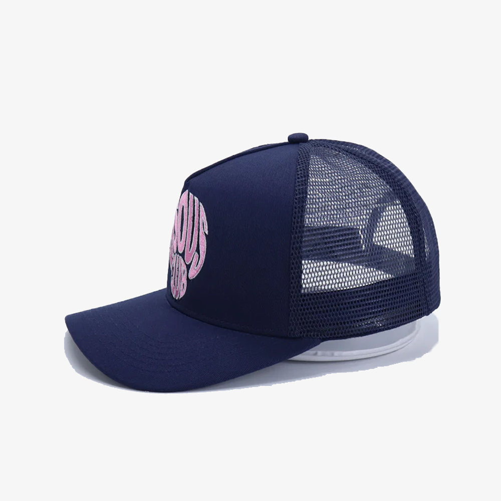 Bisous Skateboards Caps Blow Up Navy Ss25/103