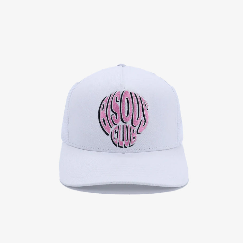 Bisous Skateboards Caps Blow Up White Ss25/104