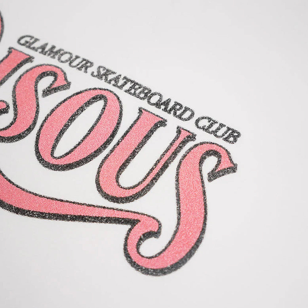 Bisous Skateboards Tshirt Glamour Caviar White