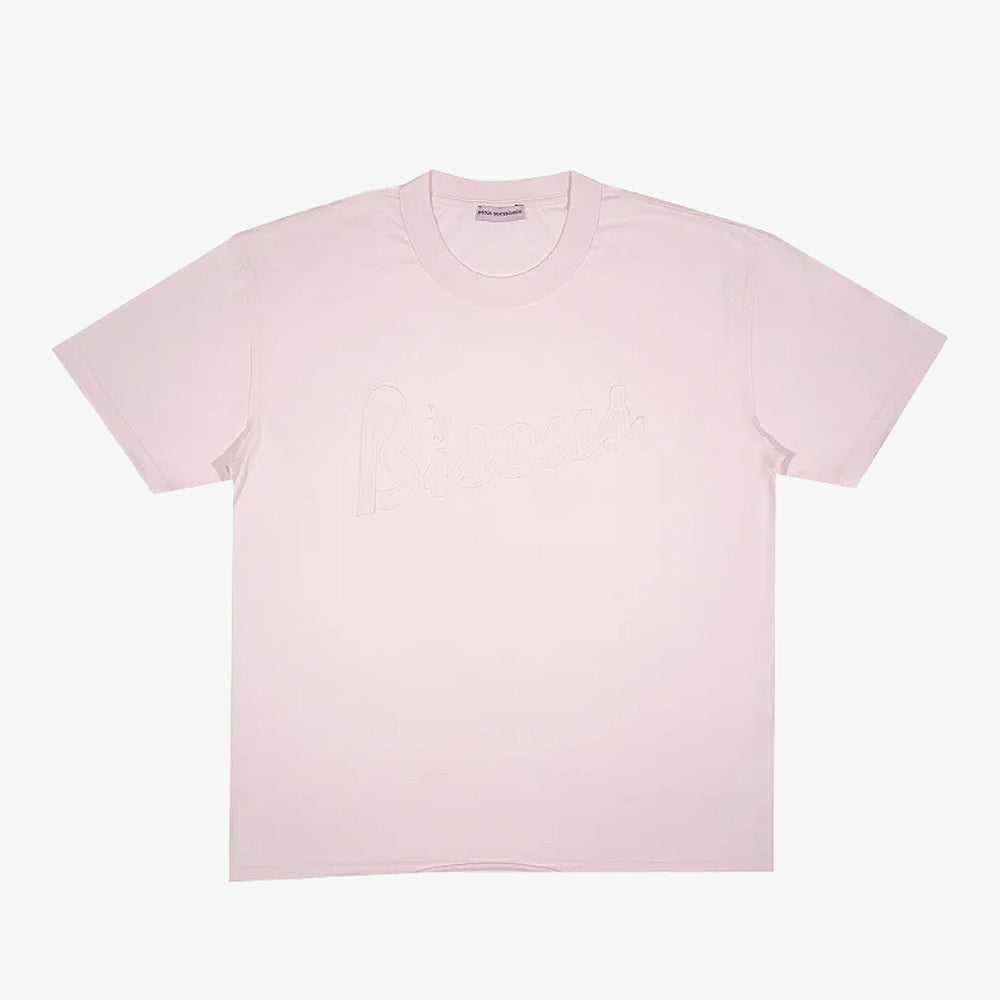 Bisous Skateboards Tshirt Reverse Lounge Light Pink Ss25/32