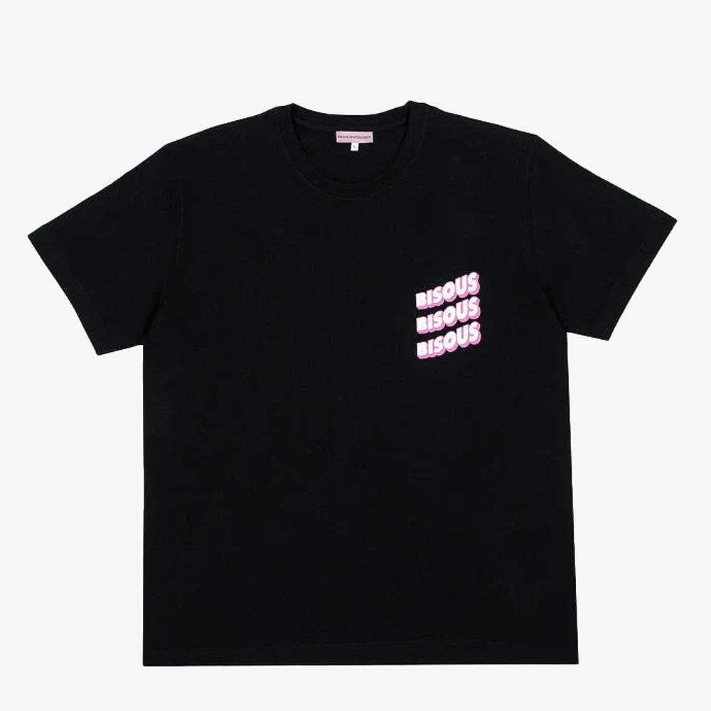 Bisous Skateboards Tshirt Sonics Black