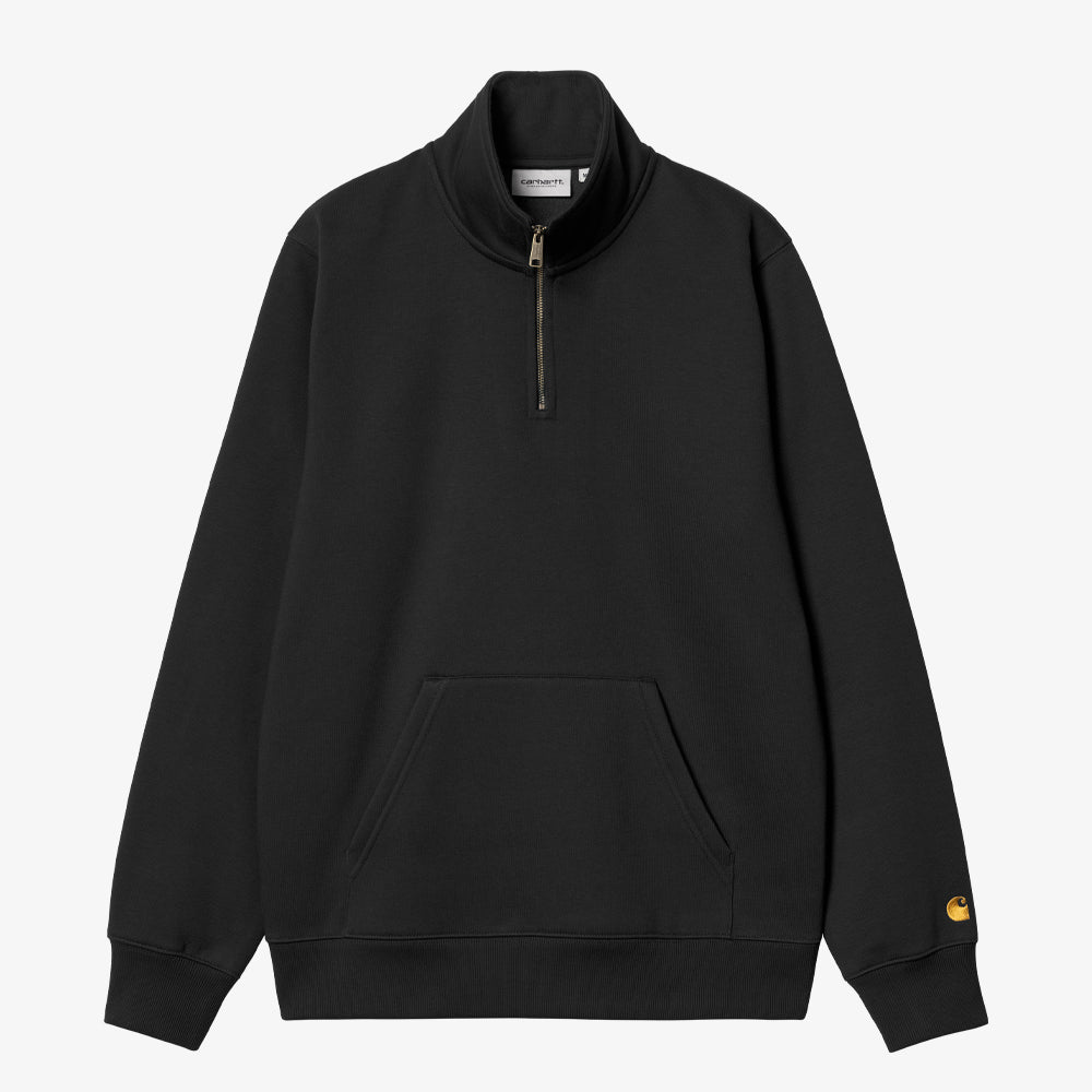 Carhartt Wip Chase Neck Zip Sweat Black Gold I033665-00f-xx