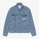 Carhartt Wip Duck Helston Jacket Denim Camo Duck Blue Bleached I033766-2i2-35