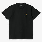 Carhartt Wip S/S Chase Tshirt Logo Or Black Gold I026391-00f-xx