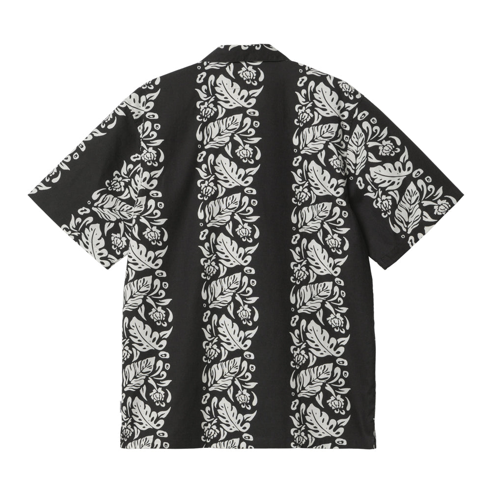 Carhartt Wip S/S Floral Shirt Noir/Blanc I033072-27c-xx