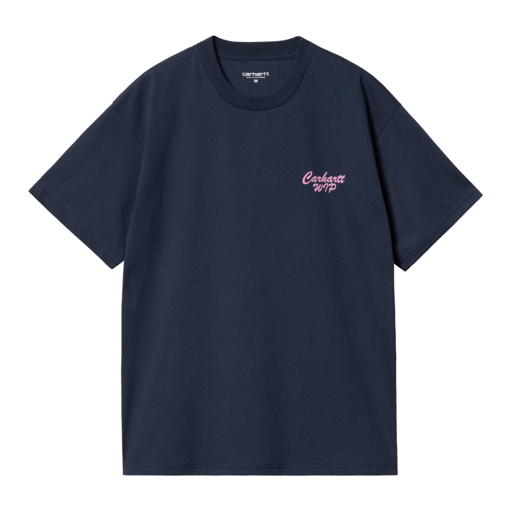 Carhartt Wip S/S Friendship T-shirt Aforceblue/Ligh Pink I033641-2au-xx