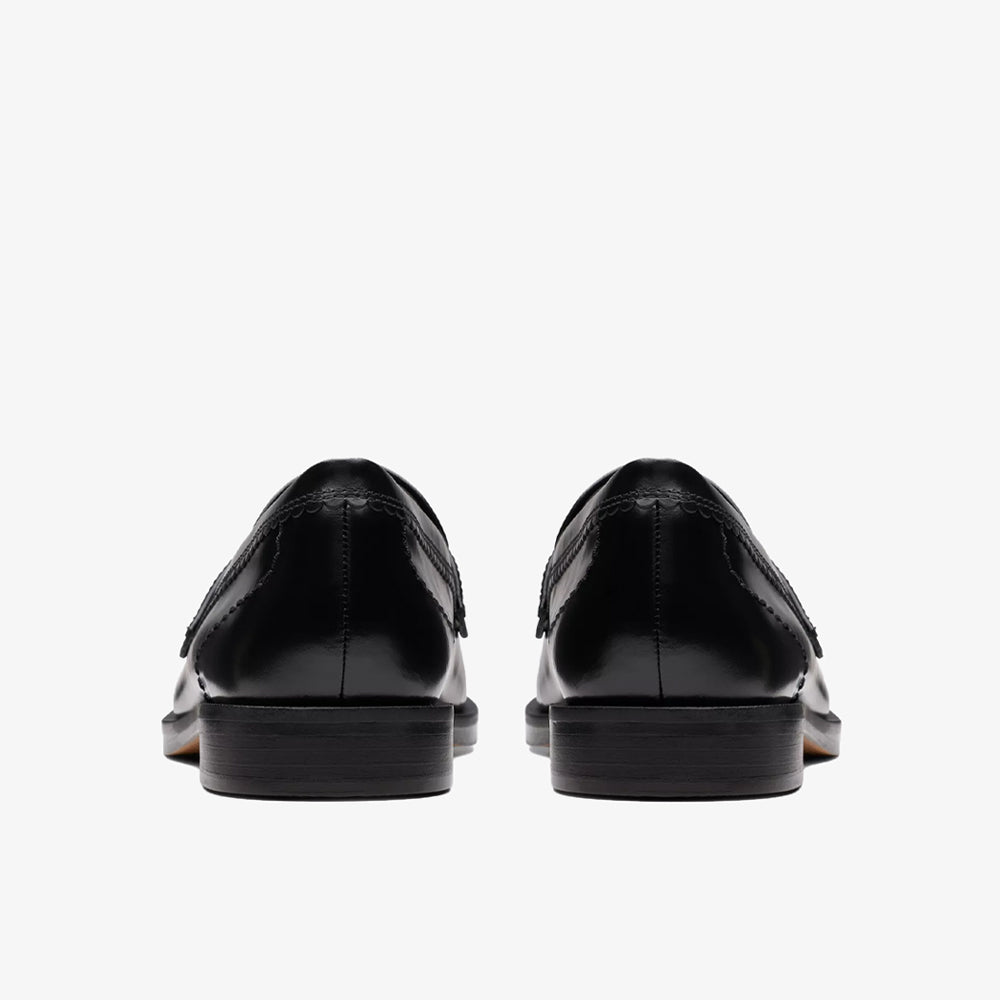 Clarks Straven Edge Leather Mocassin Black 26181277