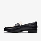 Clarks Straven Edge Leather Mocassin Combi Black White 26181270
