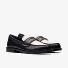 Clarks Straven Edge Leather Mocassin Combi Black White 26181270
