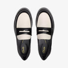 Clarks Straven Edge Leather Mocassin Combi Black White 26181270