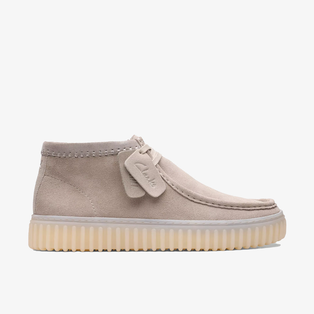 Clarks Torhill Hi Light Grey Suede 26181383