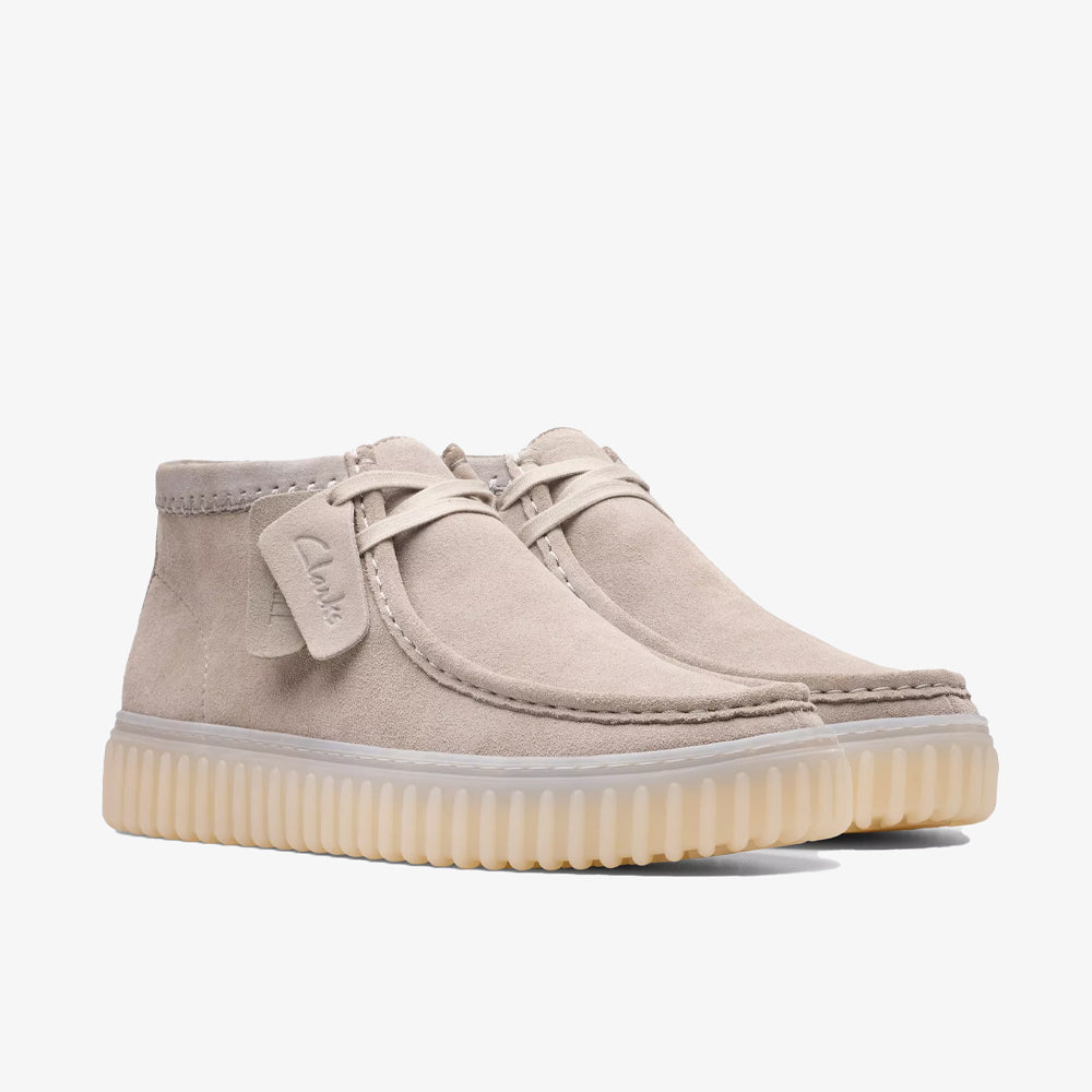 Clarks Torhill Hi Light Grey Suede 26181383