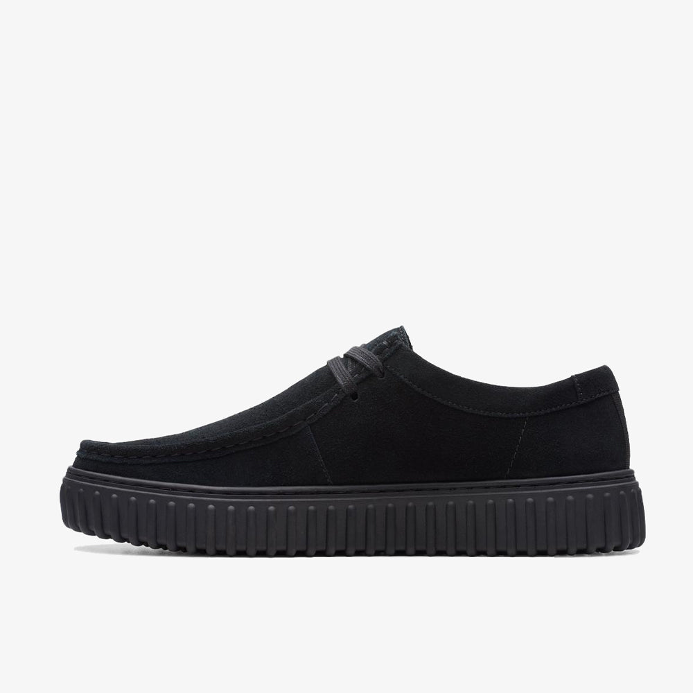 Clarks Torhill Lo Black Suede 26172019
