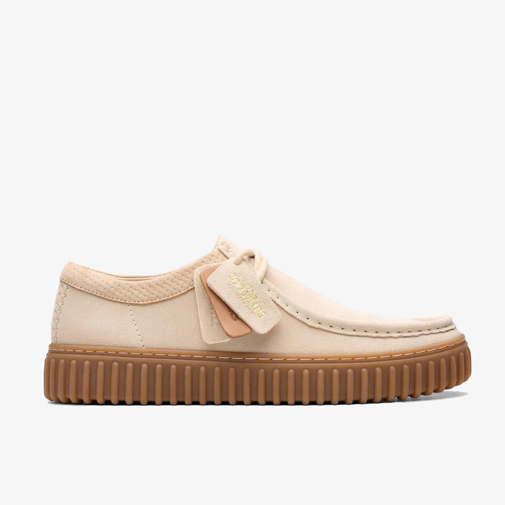 Clarks Torhill Lo Ecru Suede 26180906