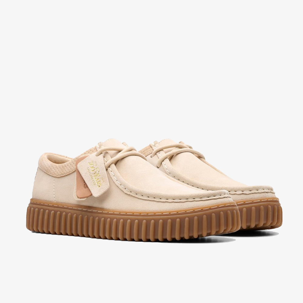 Clarks Torhill Lo Ecru Suede 26180906