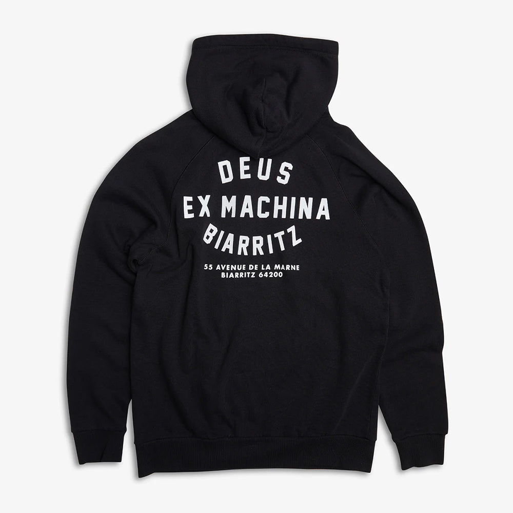 Deus Ex Machina Biarritz Hoodie Black Dmw48675s-blk