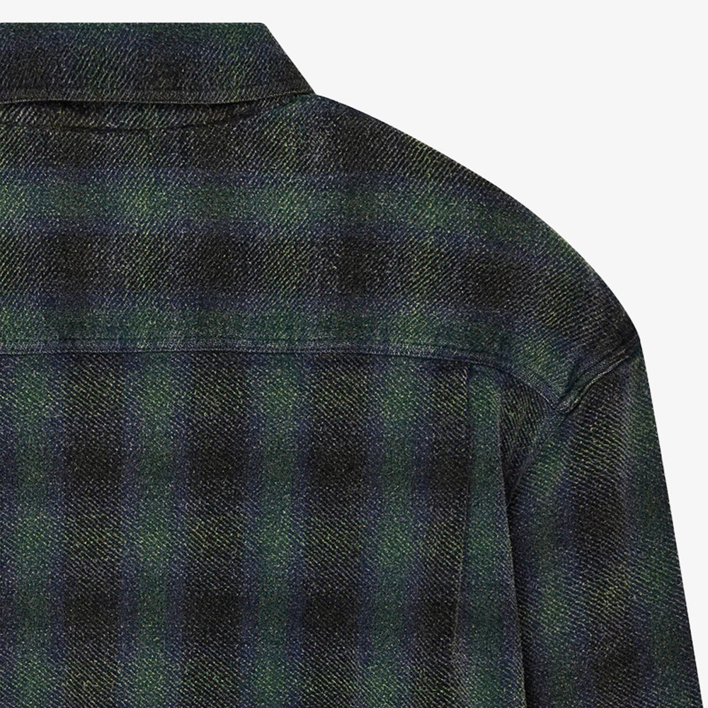 Deus Ex Machina Too Busy To Work Check Shirt Black Check Dmf255243-bch