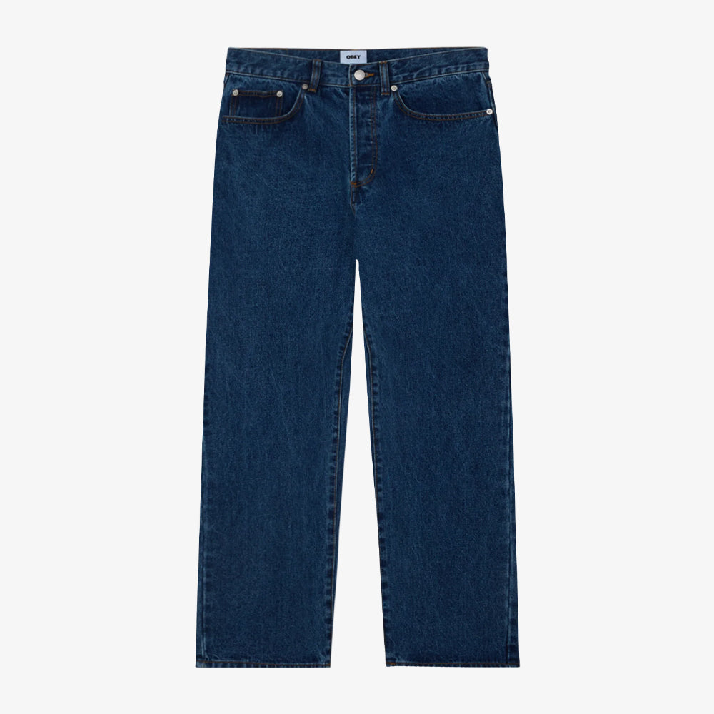 Obey Classic Baggy Denim Stone Wash Indigo 142010109-stn