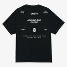 Obey Obey Around The Globe Tshirt Pigment 1 Vintage Black 167924096-ptb