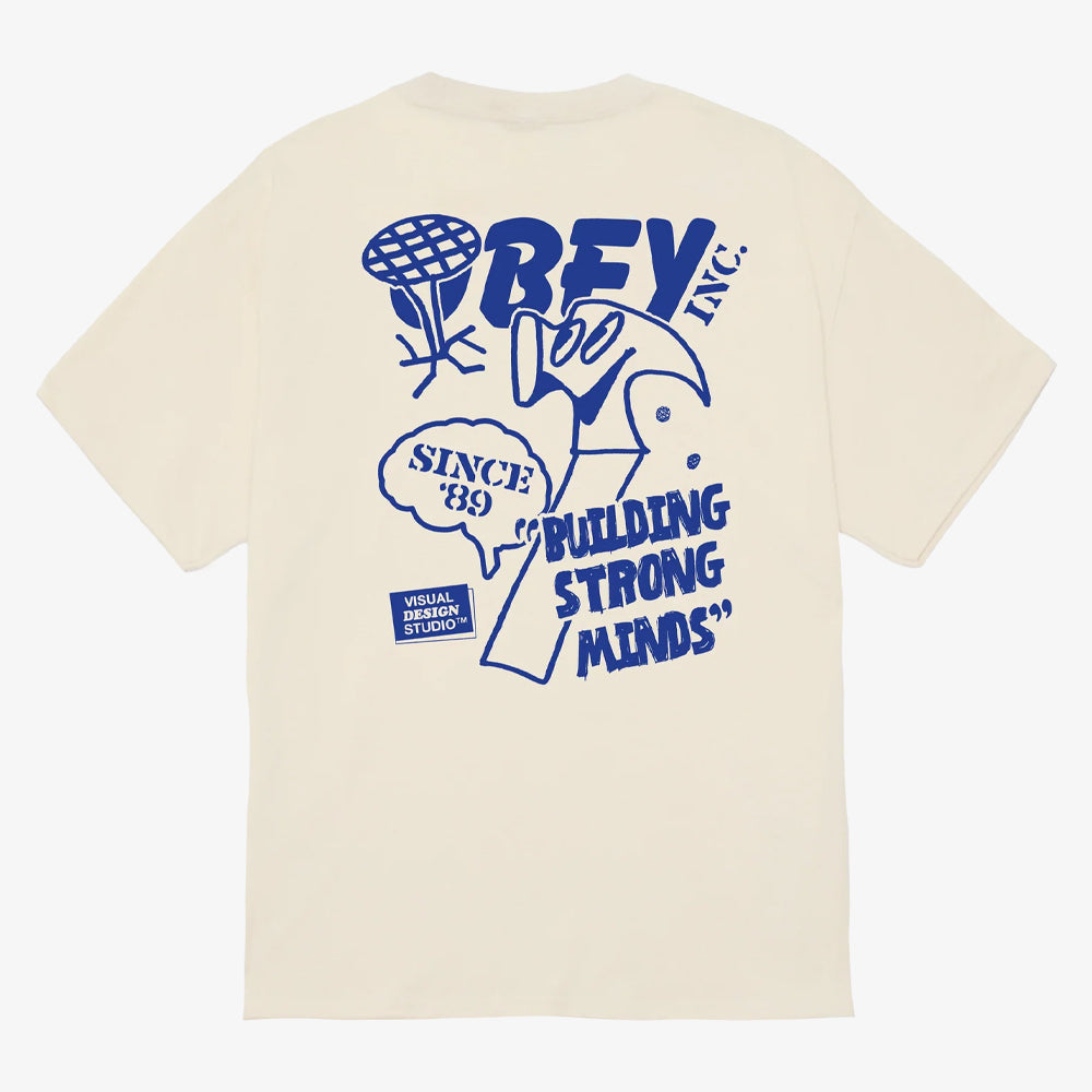 Obey Obey Building Strong Minds Tsh Cream 165264058-crm