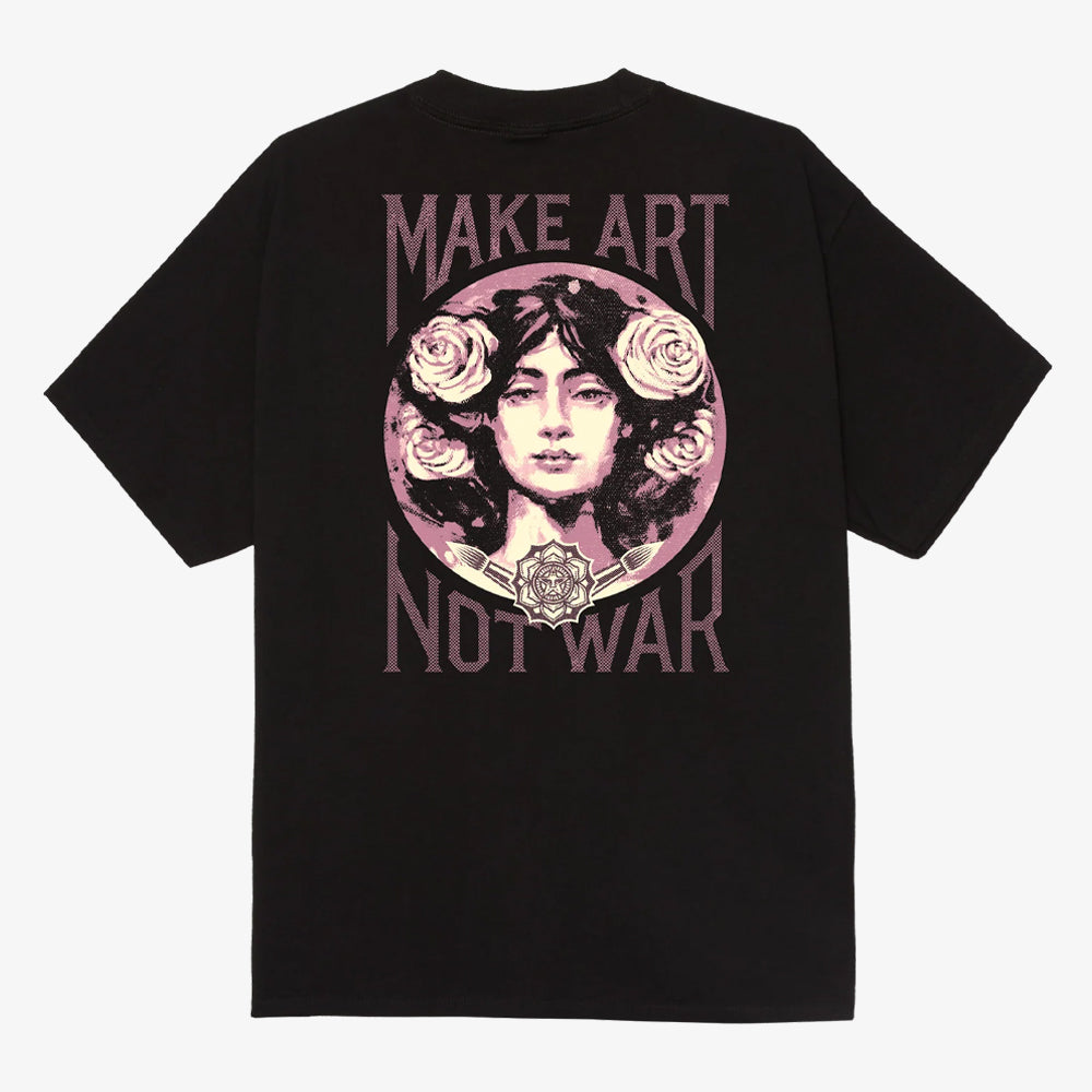 Obey Obey Make Art Not War Tshirt Black 165264062-blk