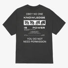 Obey Obey Permission Tshirt Vintage Black 165264087-vbl