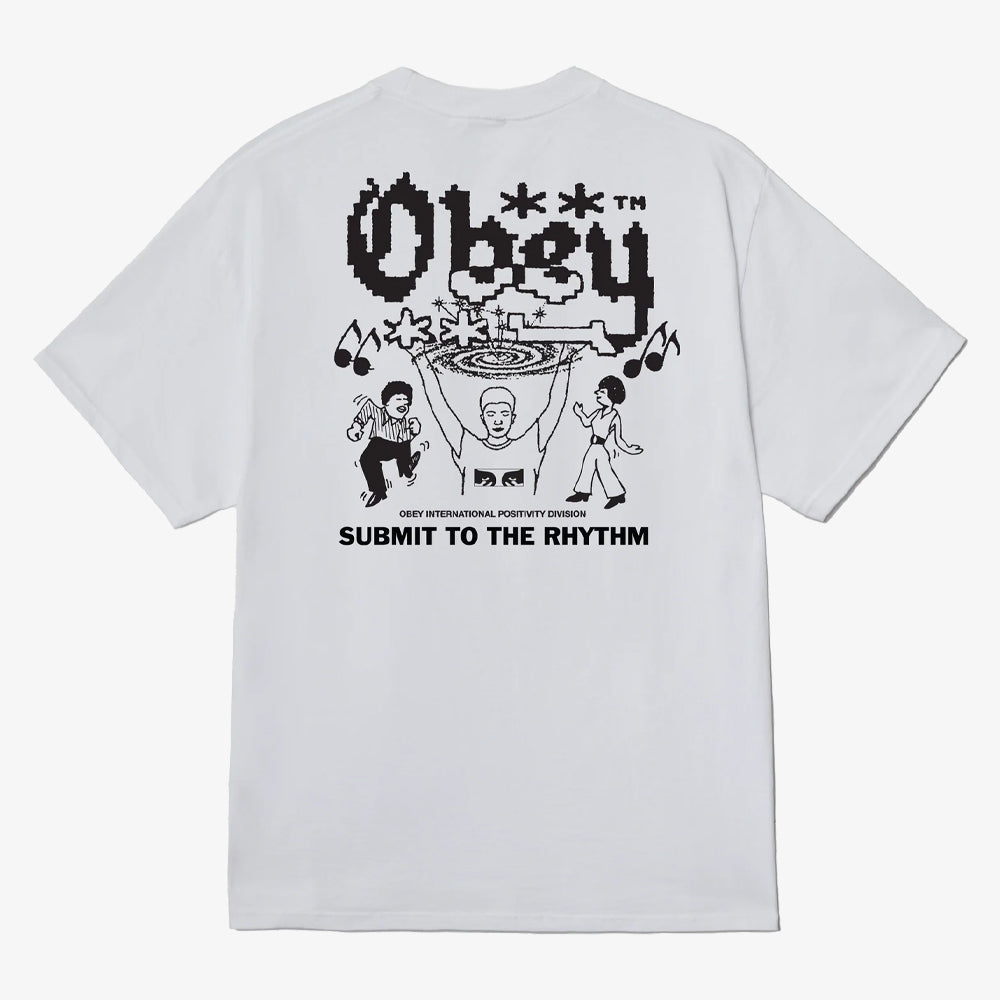 Obey Obey Submit To The Rhythm Tshi White 165264056-wht