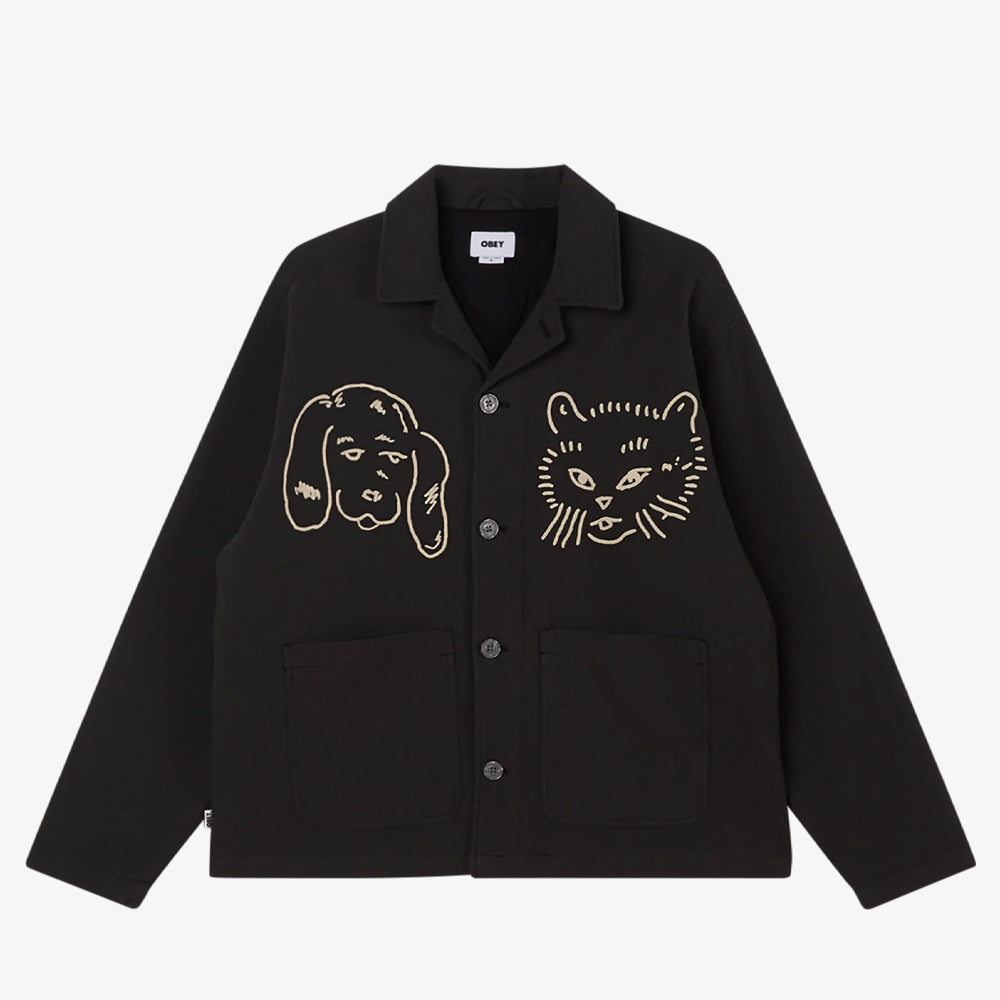 Obey Obey Vesta Shirt Jacket Pirate Black 121160065-pba
