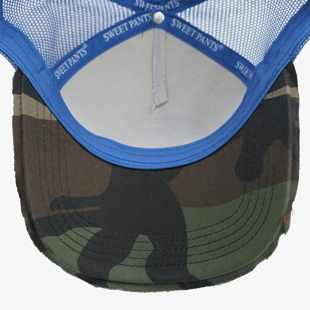 Sweet Pants Home Run Cap Bicolor Camo Azure Home-run-cap-azure