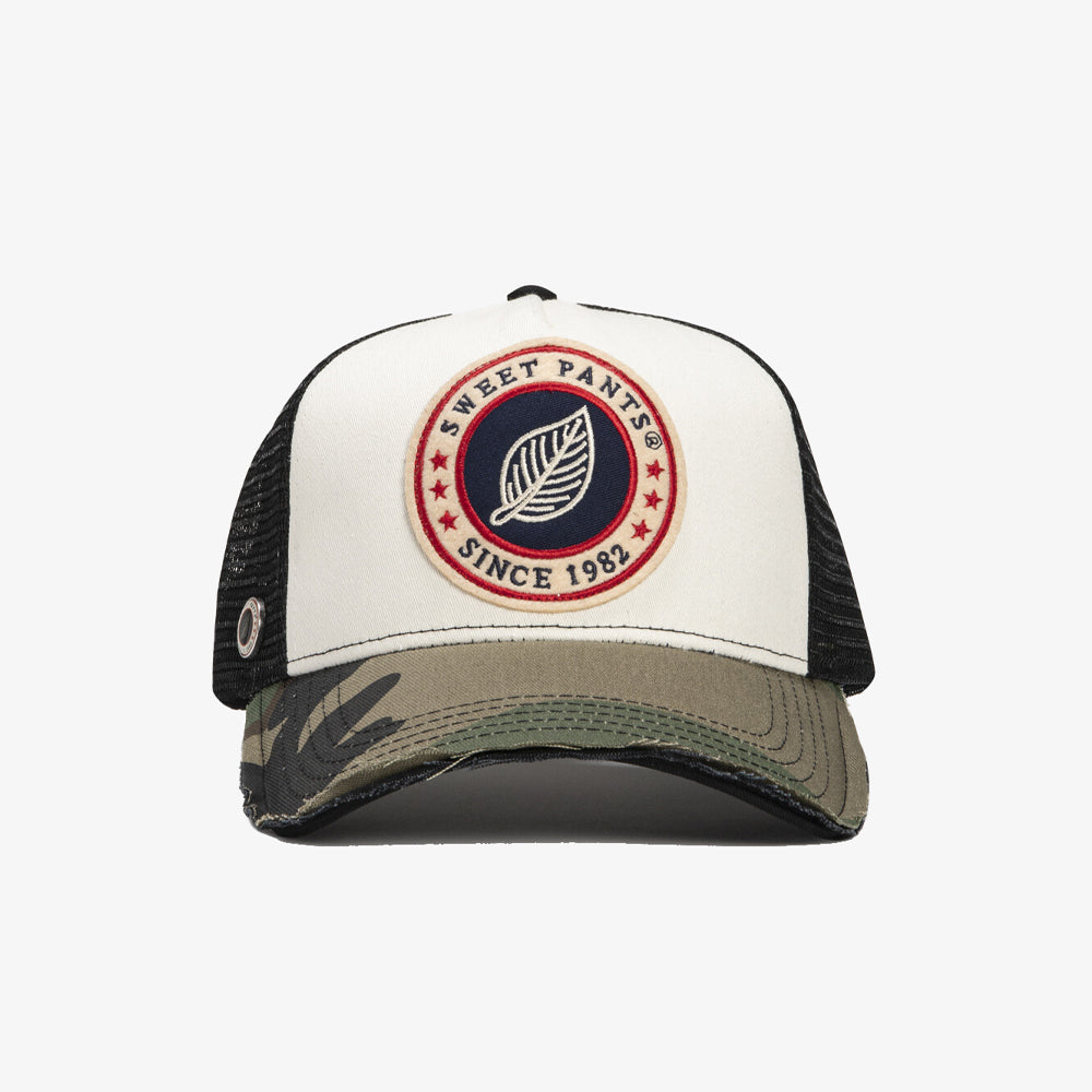 Sweet Pants Home Run Print Cap Camou Off White Print-camou-off-white