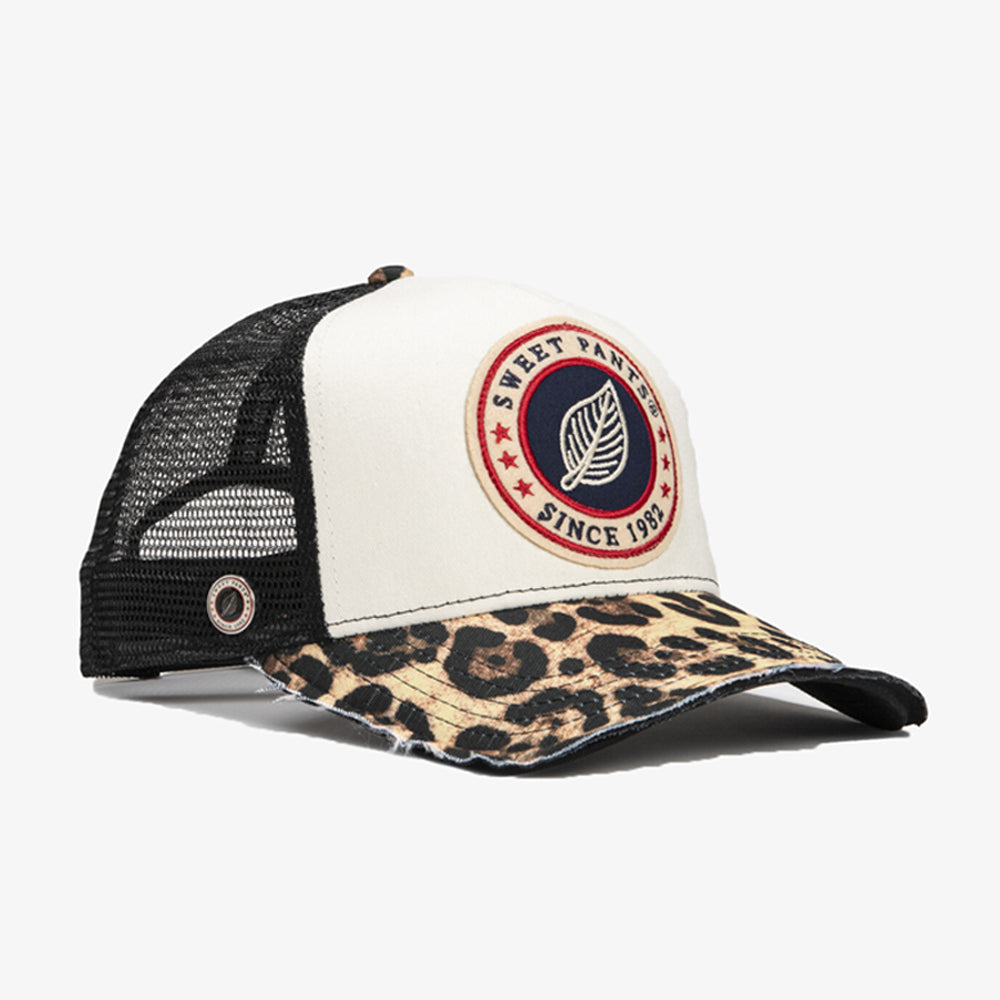 Sweet Pants Home Run Print Cap Leo Off White Print-leo-off-white